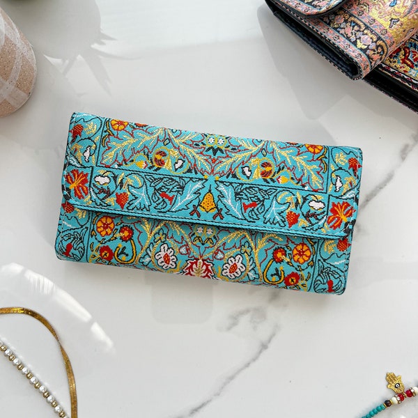 Vegan Wallet For Women, Boho Wallet Made With Carpet Patterns, Hippie Wallet, Bohemian Wallet, Wallet Women, Women's Handmade Wallet