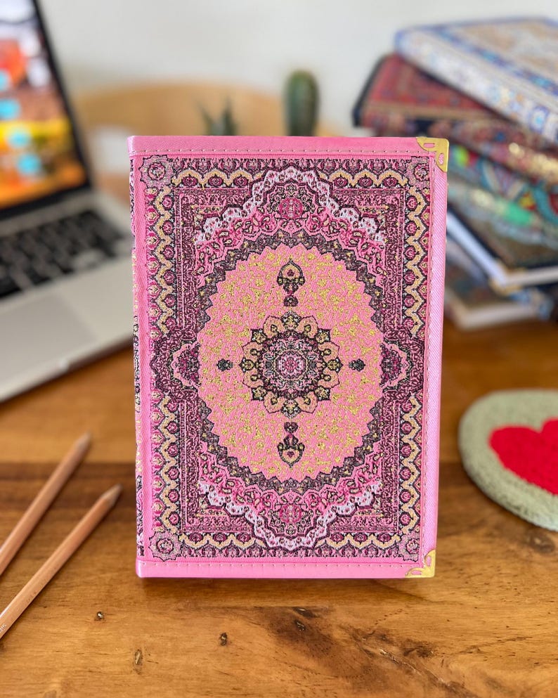Handmade Boho Journal: Turkish Carpet Fabric, Lined Notebook - Etsy