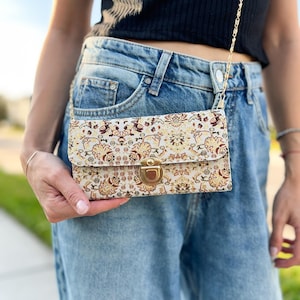 Kleine crossbodytas voor vrouwen, crossbody-portemonnees, handgemaakte tas voor vrouwen, boho-schoudertas, boho-tas voor vrouwen 1. Design