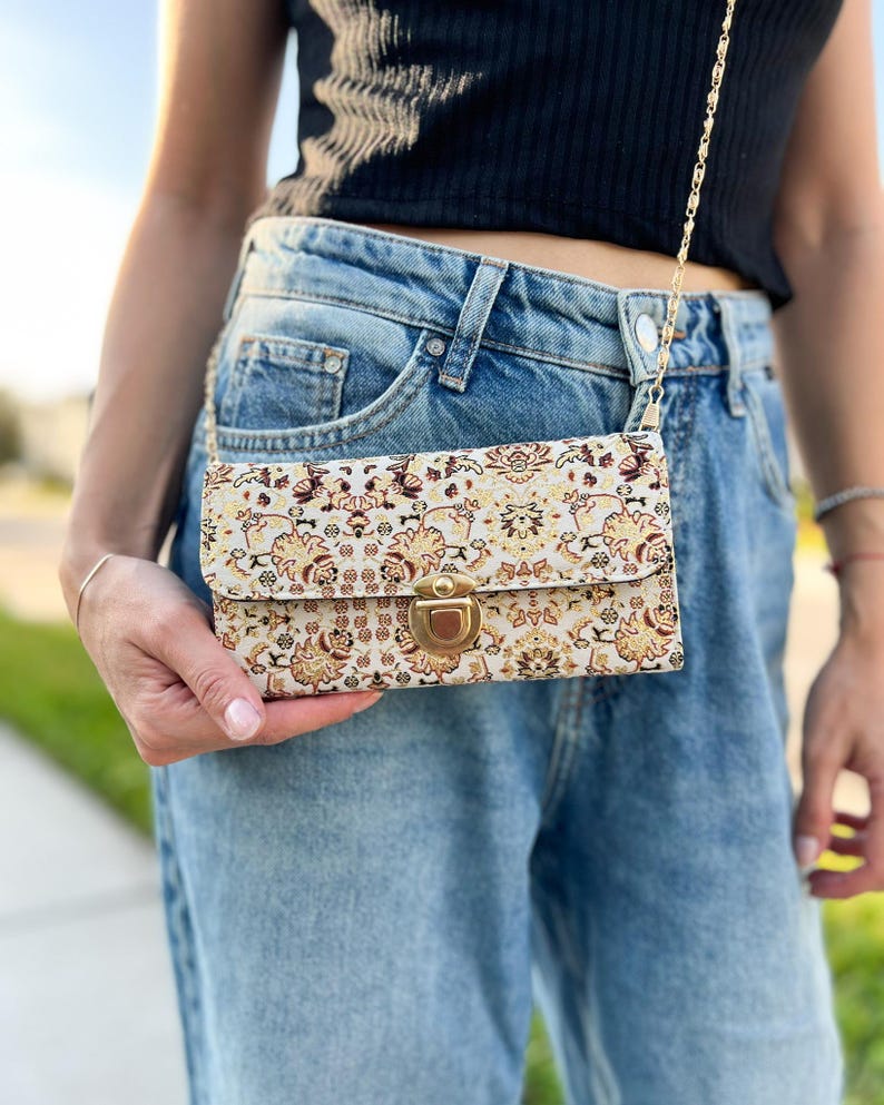 Kleine crossbodytas voor vrouwen, crossbody-portemonnees, handgemaakte tas voor vrouwen, boho-schoudertas, boho-tas voor vrouwen 1. Design