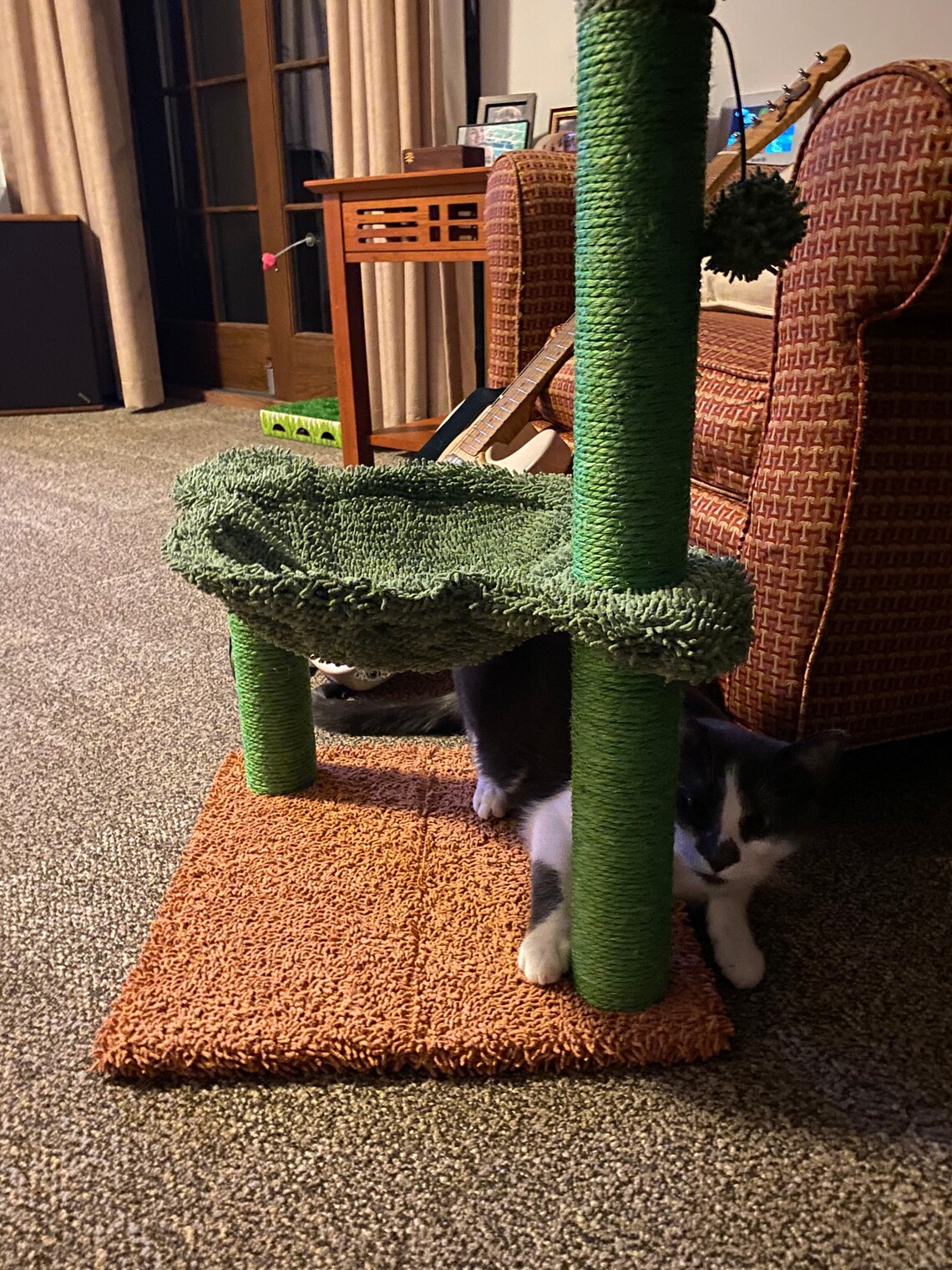 Cactus Cat Tree Tower with Hammock Cat Scratcher Cat Condo Etsy