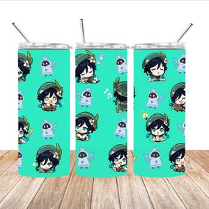 Bicchiere Genshin Impact Venti Emoji da 15 once