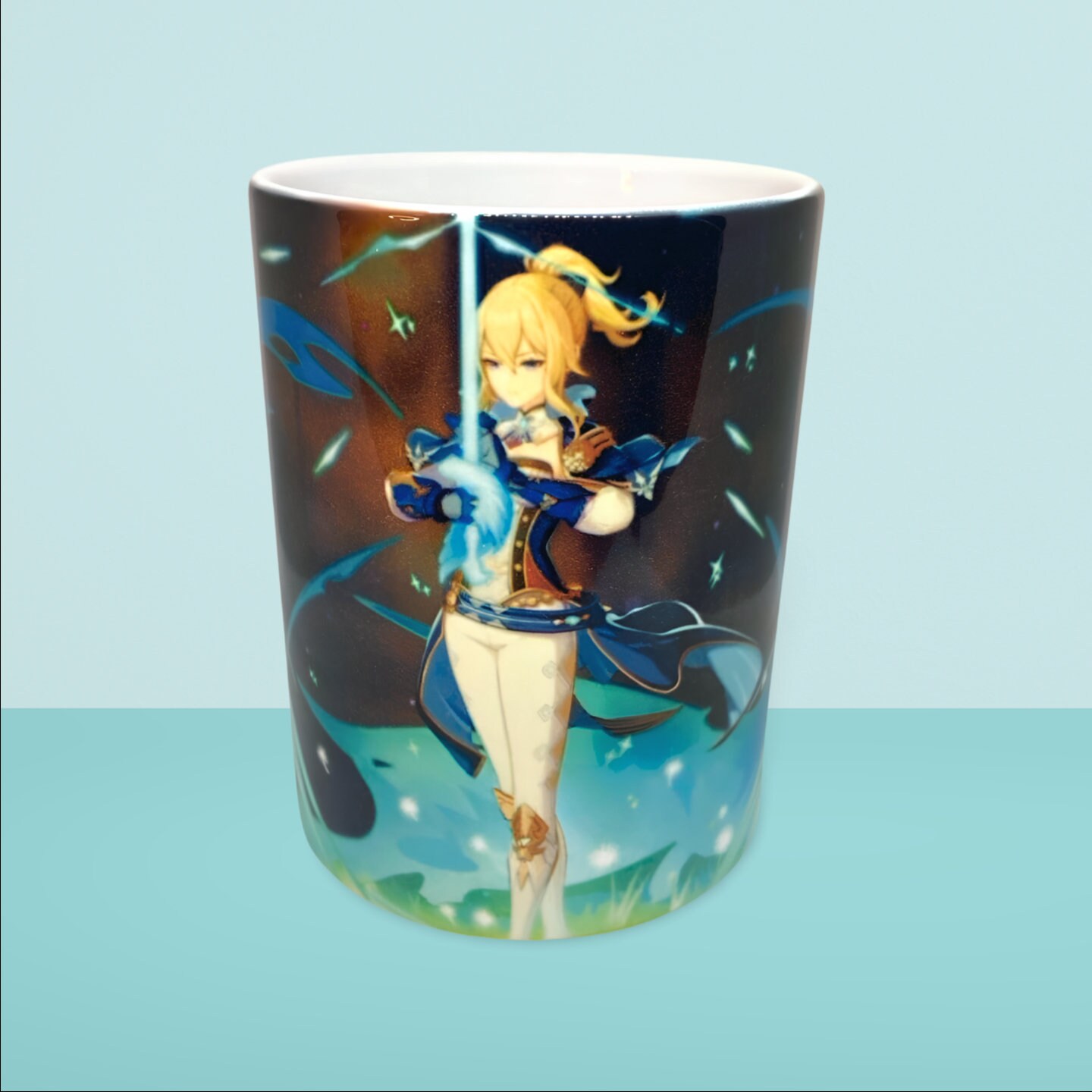 Genshin Impact Jean Splash Art 15 Oz Sublimated Mug Etsy
