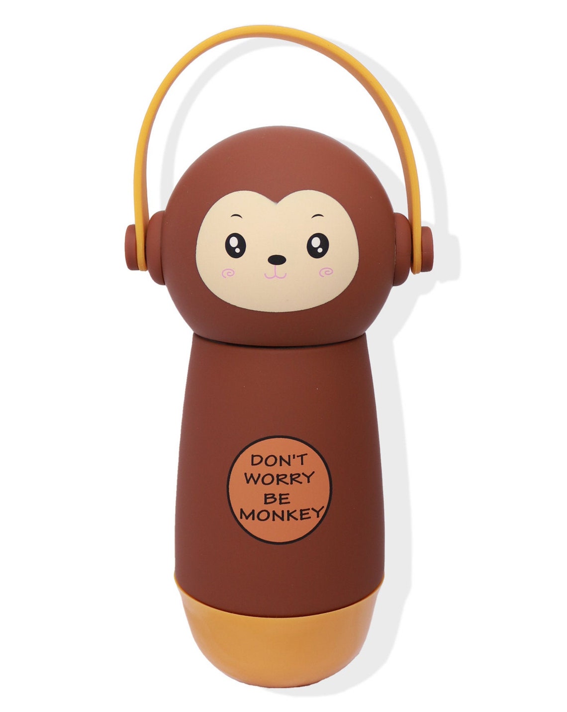 Kids water bottle Monkey thermal flask with handle Etsy