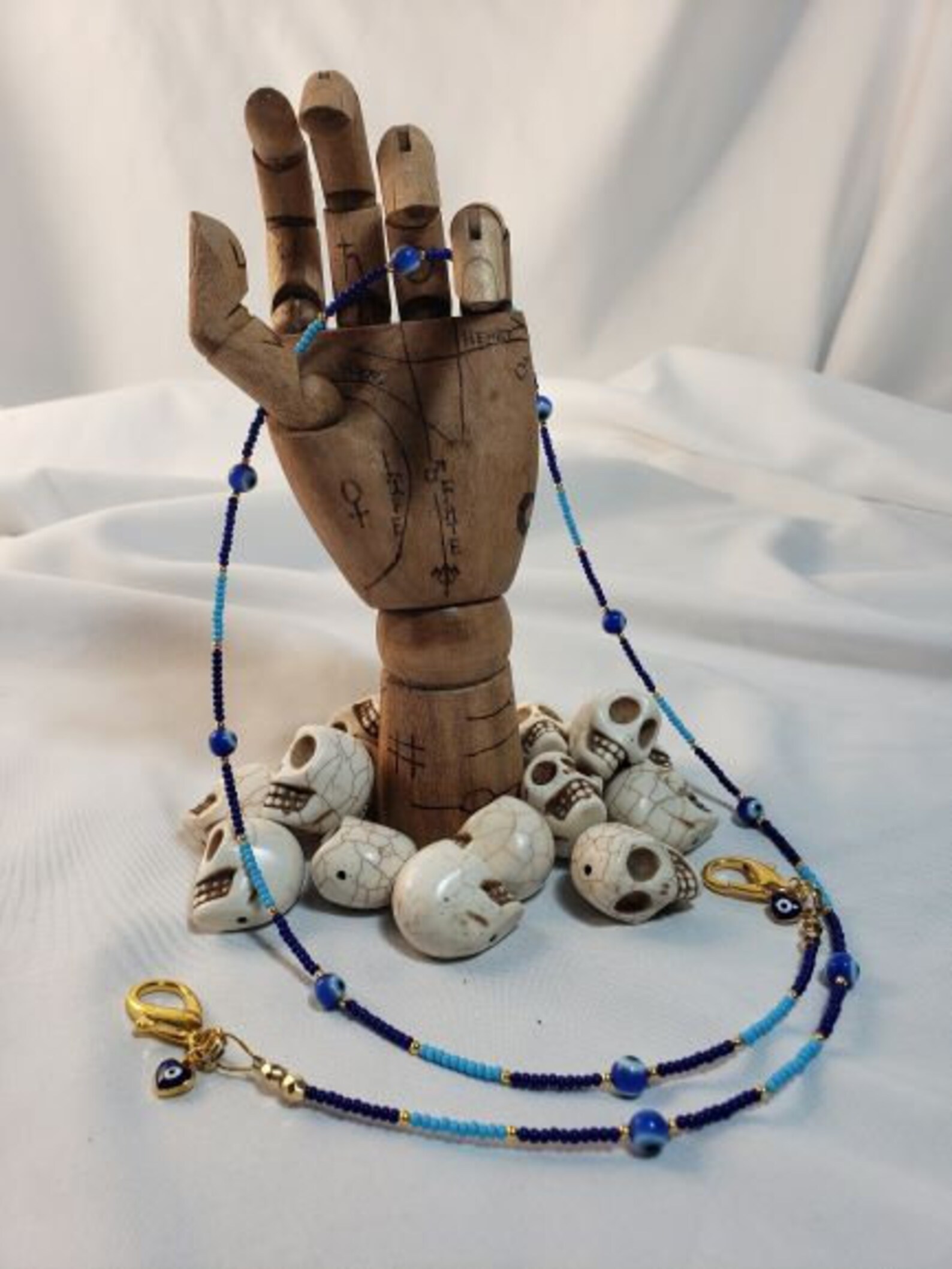 Evil Eye Face Mask/eyeglass Holder Etsy