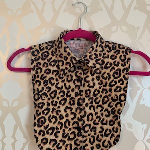 Leopard Collar /Dickie /Accessory / Glam /Rock/Rockabilly/Create your own style / Zoom Meetings/ Kay+ Jerry Label