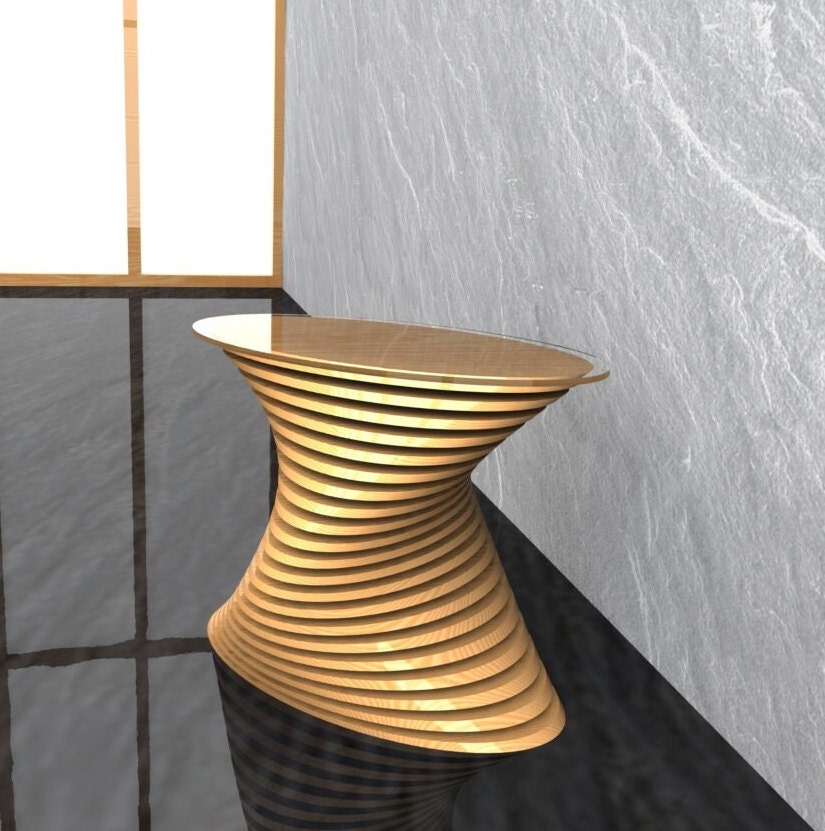 Oval parametric table