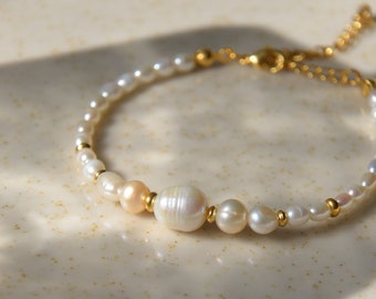 Pearl Bracelet Gold || Ladies || Gifts for Women Bridal Jewelry || Christmas Gifts for Women