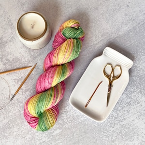 Wildflower Field Sock Yarn - hand dyed yarn, sock yarn, wool yarn, merino yarn, superwash yarn