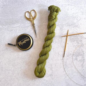 Fernwood Hand Dyed Yarn - tonal merino wool fingering sock yarn, dk weight yarn, mini skein sock yarn