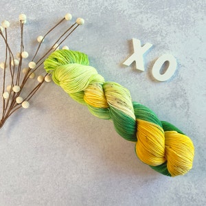 Island Daiquiri Sock Yarn - hand dyed yarn, sock yarn, wool yarn, merino yarn, superwash yarn