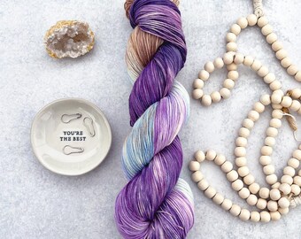 Amethyst Dream Hand Dyed Sock Yarn - Merino Wool, Fingering Weight