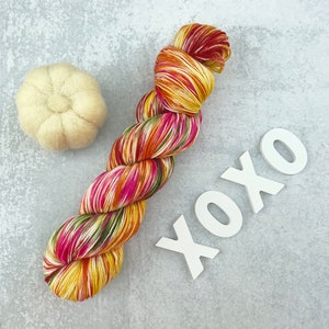Autumn Kaleidoscope Sock Yarn - hand dyed yarn, sock yarn, wool yarn, merino yarn, superwash yarn