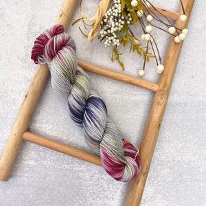 Autumn Bordeaux DK Weight Yarn - crochet yarn, knitting yarn, hand dyed yarn, merino wool yarn, hand painted yarn