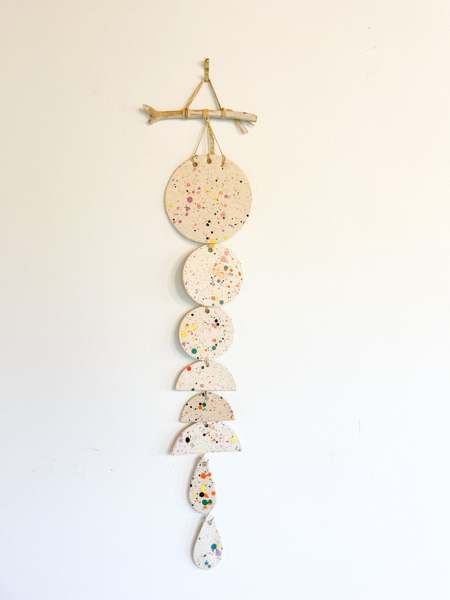 Ceramic Wall Hanging, Clay Wall Sculpture, Pottery Wall Art, Mixed ...