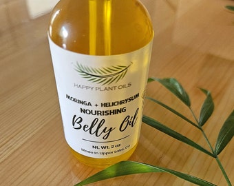 Organic Belly Oil, Body Oil, Moringa Oil, Body Oil for Soft Skin