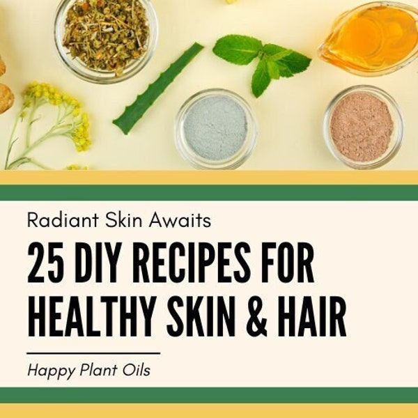 Ebook for Radiant Skin, DIY Recipes, Digital File