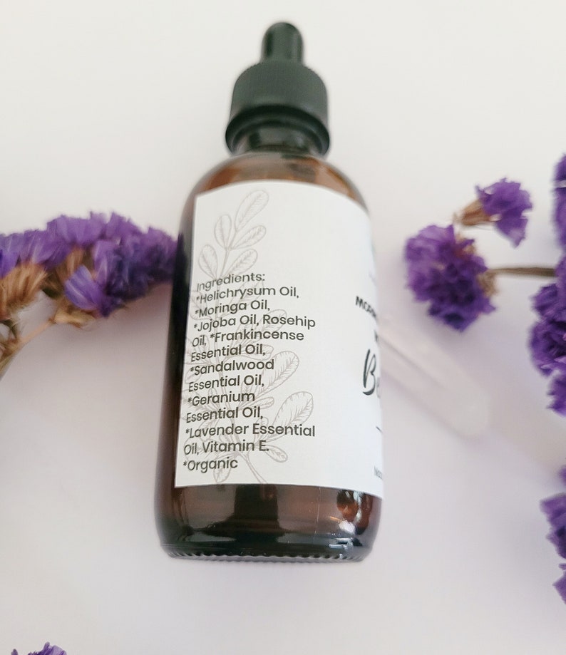 Moringa Helichrysum Nourishing Belly Oil Organic Belly Oil Etsy
