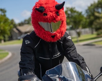 Devil Motorcycle Helmet Cover Funny 