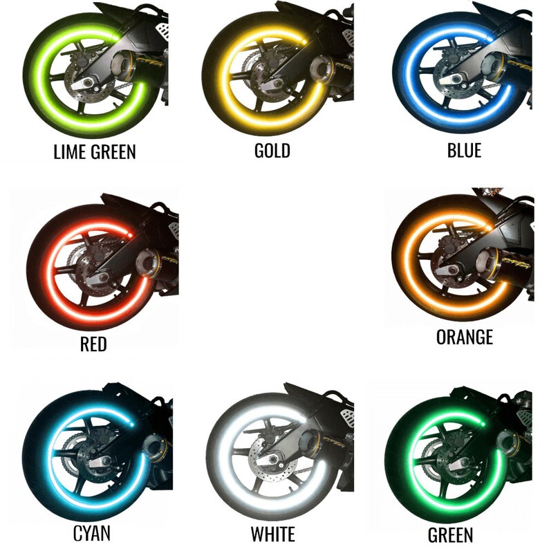 Insanely Reflective Rim Tape for Motorcycles 17 Rims Etsy