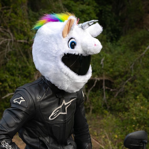 Zeestraat Wens Pool Unicorn Motorcycle Helmet Cover Funny Helmet Cover Gift for - Etsy