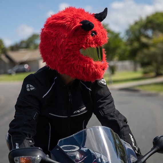 Devil Motorcycle Helmet Cover Funny Helmet Cover Gift for