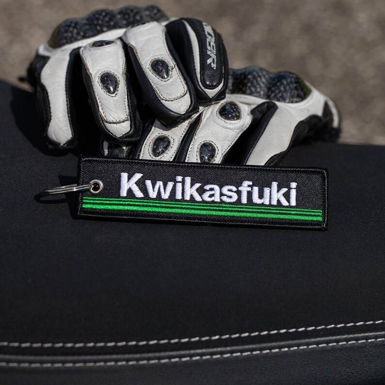Kwikasfuki Motorcycle Keychain Key Tag Motorcycle Gift For Etsy