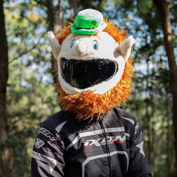 Leprechaun Motorcycle Helmet Cover Funny Helmet Cover Gift for