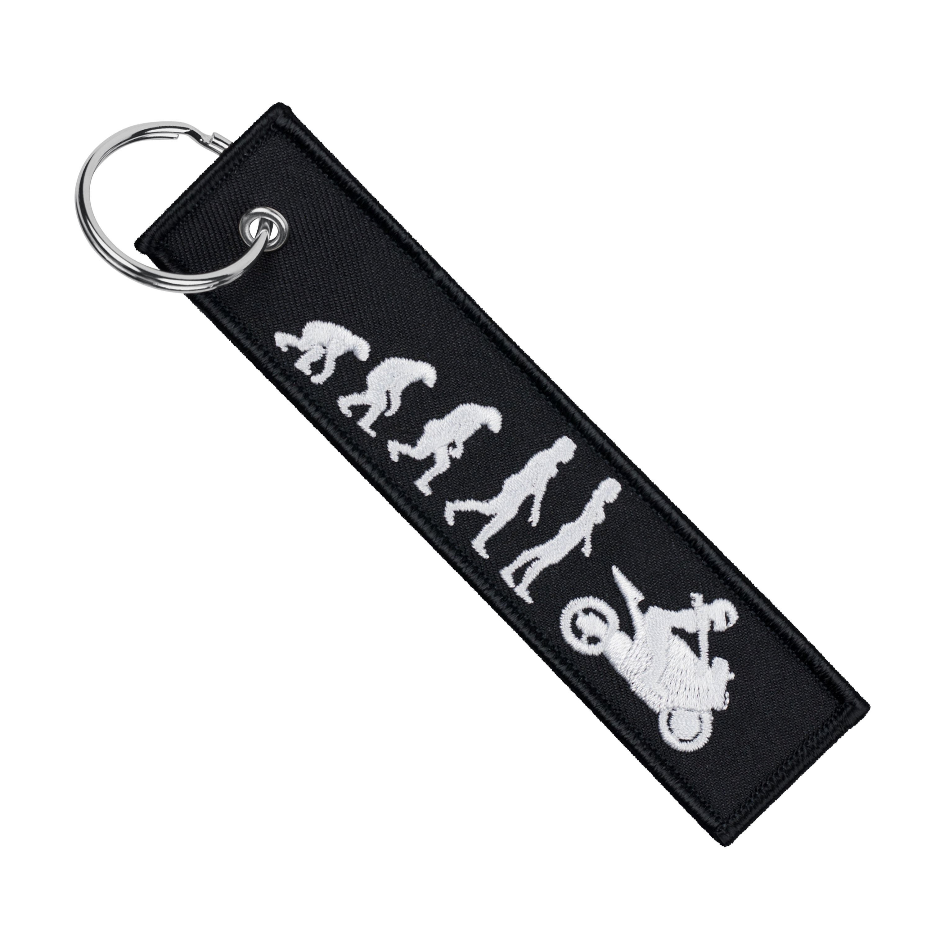 Female Rider Evolution Motorcycle Keychain Key Tag Gift for - Etsy