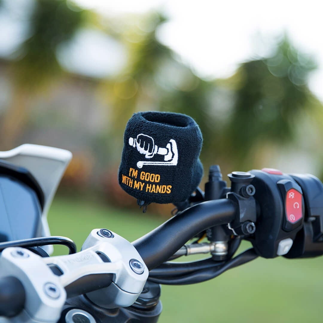 Motorcycle brake fluid reservoir cover deals