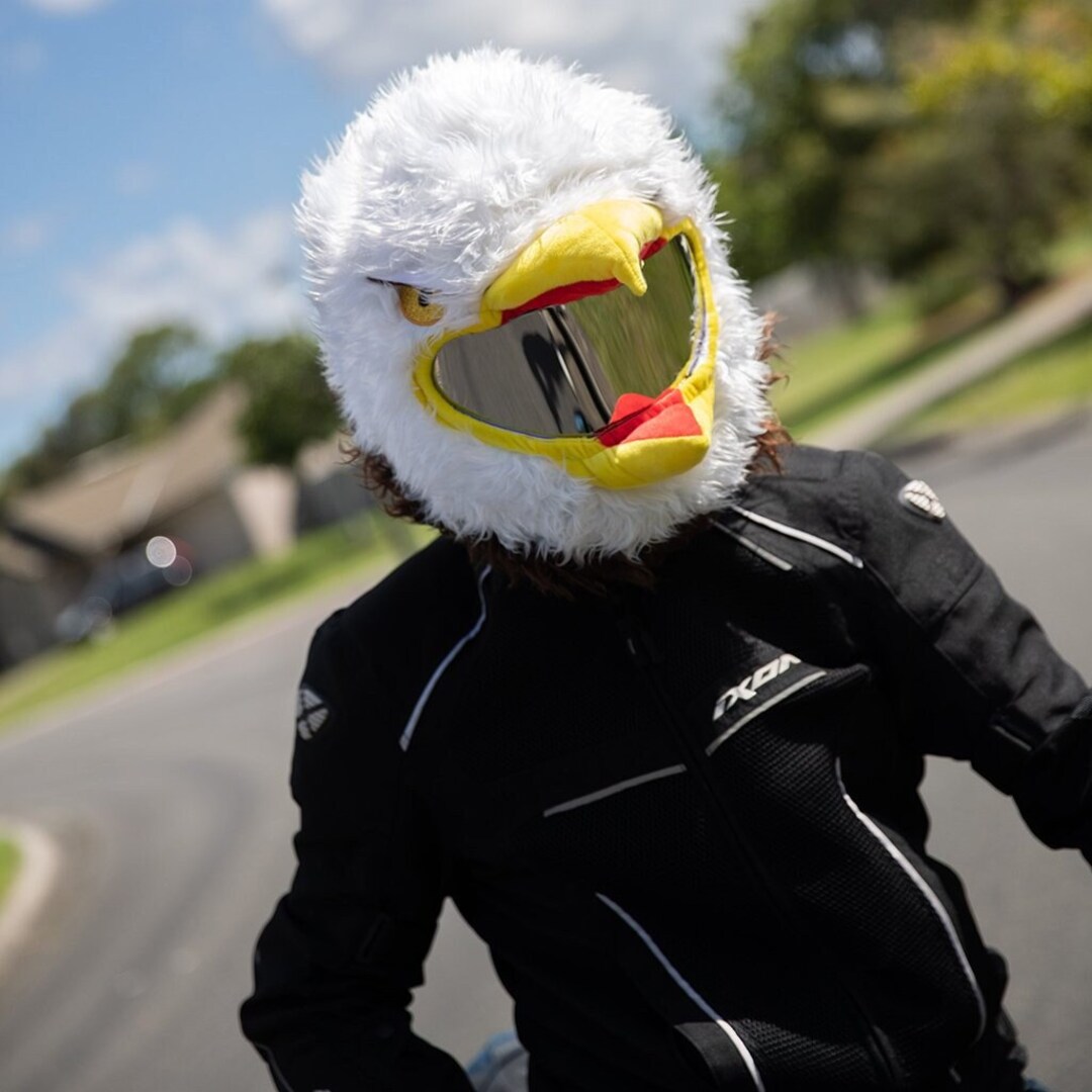 Eagle Motorcycle Helmet Cover, Funny Helmet Cover, Gift for Motorcycle