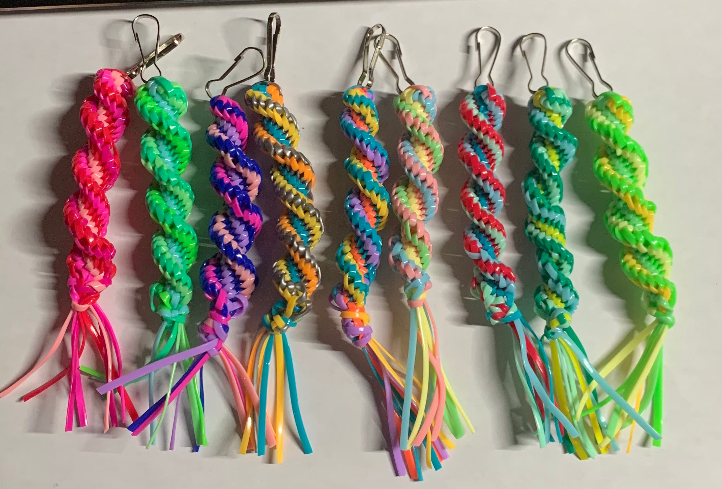 Spiral Gimp Key Chains Etsy