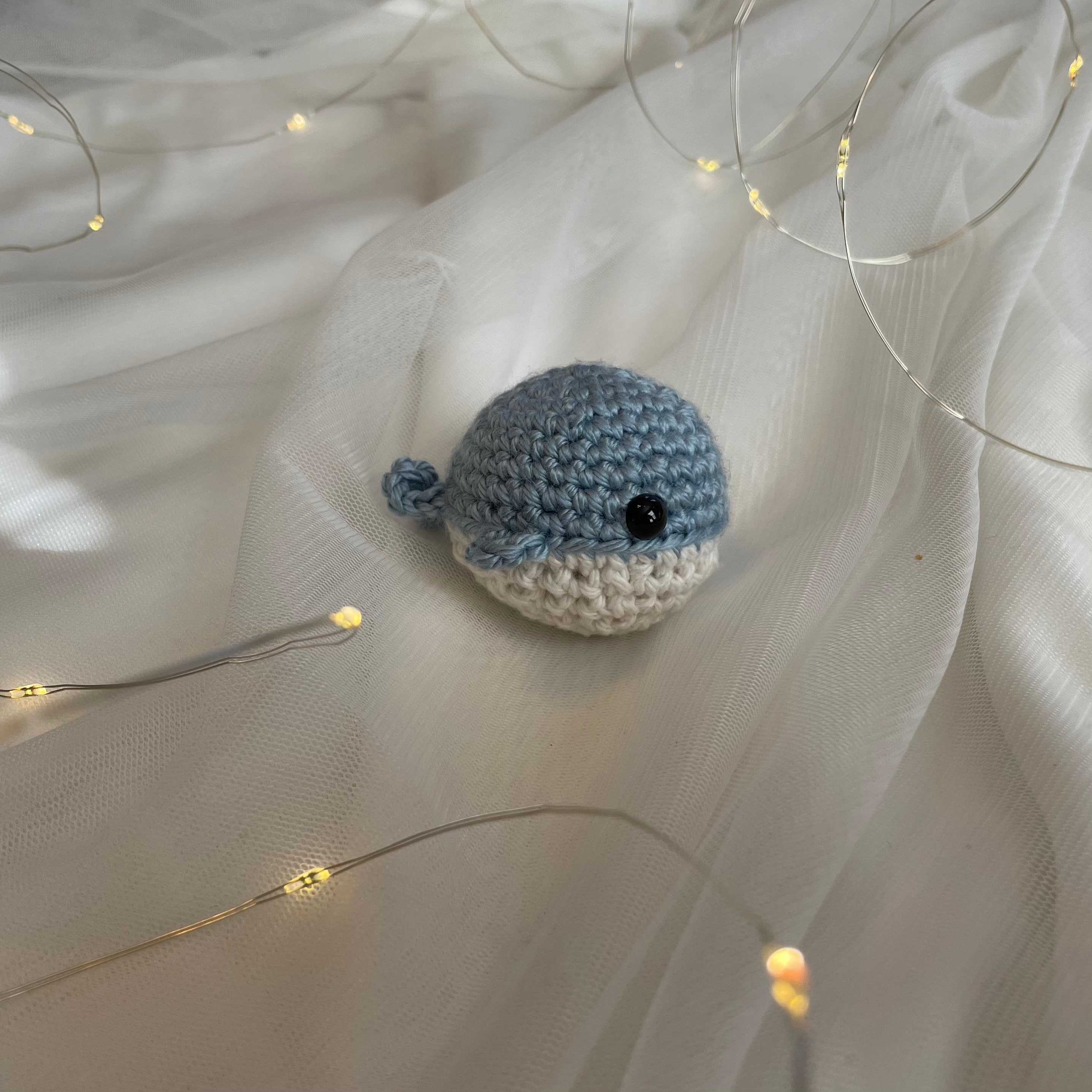 Crochet Whale Keychain 1 Piece Etsy