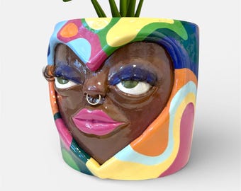 Funky Frankie - Handmade Plant Pot
