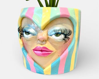 Pastel Primrose - Handmade Plant Pot