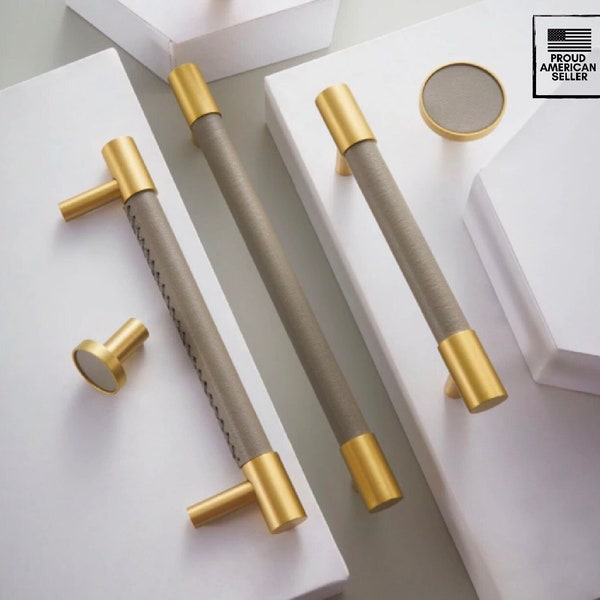 Premium Cabinet Hardware: Durable Leather Drawer Pulls & Solid Brass Cabinet Handles - High Quality, Low Prices and Fast Shipping