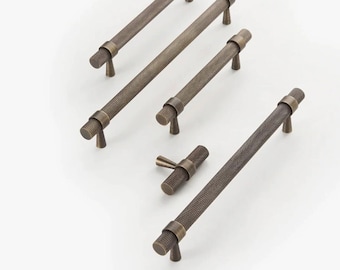 Antique Brass Cabinet Handles: Modern Farmhouse Drawer Pulls