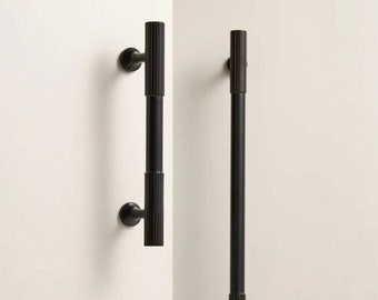 Matte Black Cabinet Handles, Premium Black Dresser Knobs and Pulls, Modern Kitchen Cabinet Hardware, Bathroom Vanity Handles for Modern Home