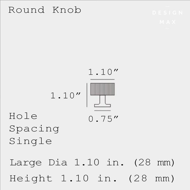 Solid Brass Round Knob