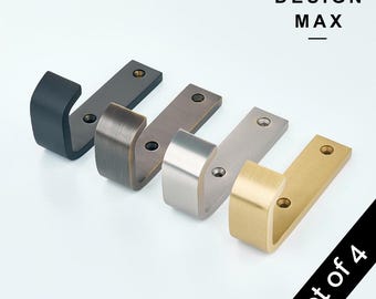 Solid Brass Mudroom Wall Hook: Heavy Duty Metal Coat Hanger