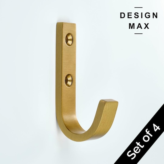 WALL HOOK L マットゴールド 5 Pk~ Brainerd 1-Hook 1.17