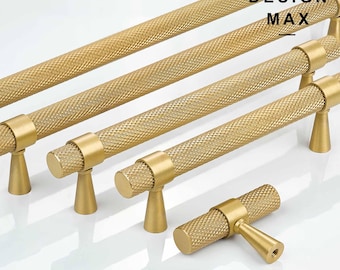 Maniglie per mobili zigrinate in ottone: maniglie per cassetti moderne, ferramenta per mobili