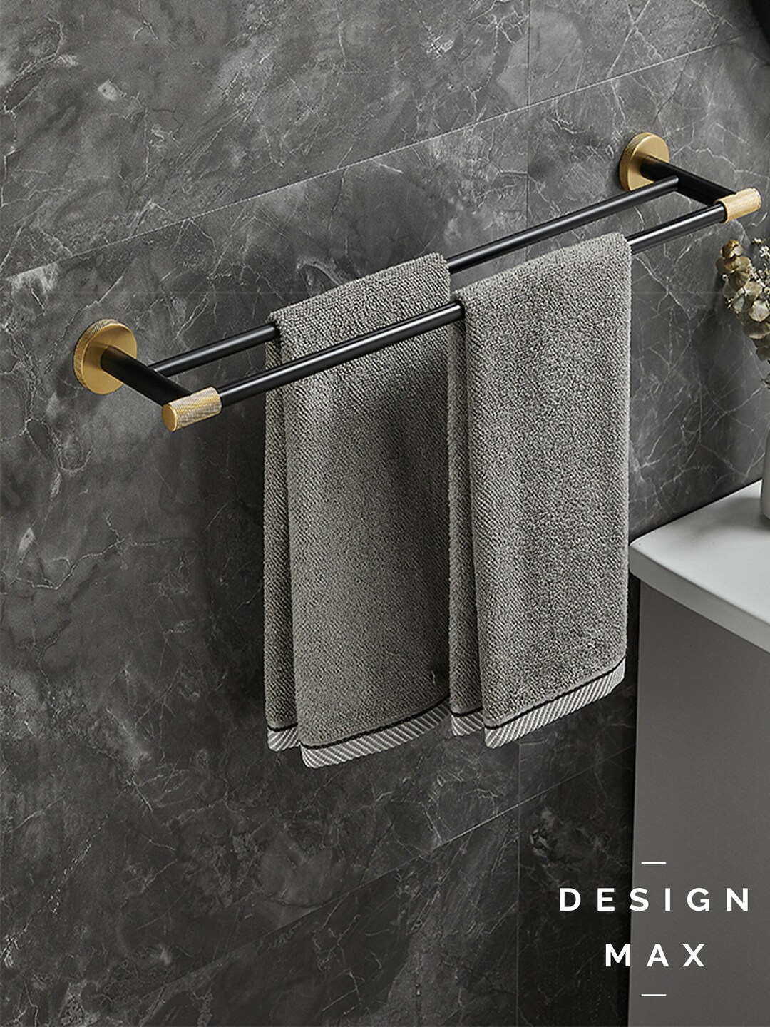 Modern Brass Towel Holders Transform Your Bathroom Wall Mount Etsy