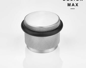 アンティーク真鍮製丸型ドアストッパー 3-1/2 インチ装飾、真鍮製