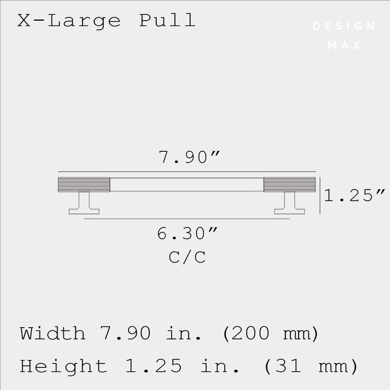 X Large Brass Pull