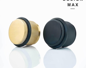 アンティーク真鍮製丸型ドアストッパー、直径3-1/2インチ、装飾用