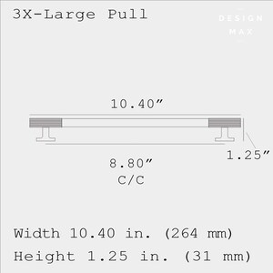 3X Large Brass Pull