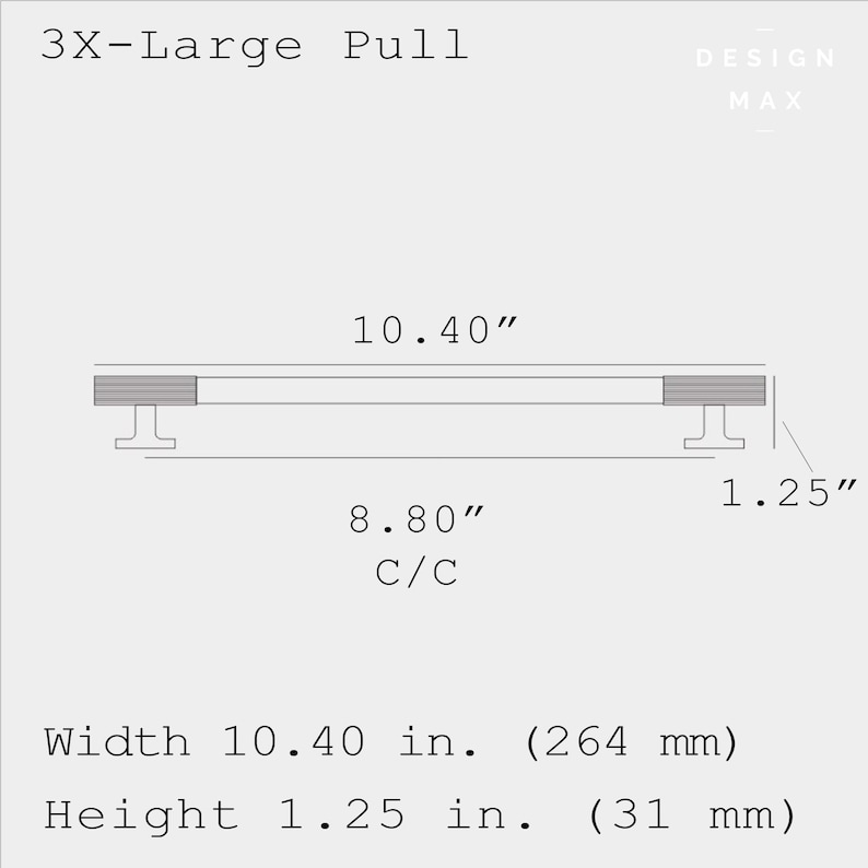 3X Large Brass Pull