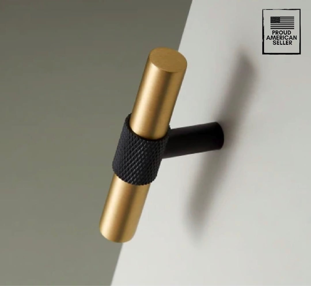Modern Knurled Cabinet Hardware: Stylish, Solid Brass Knobs, Premium ...