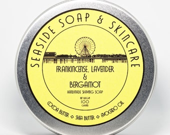 Frankincense, Lavender & Bergamot Shaving Soap 100g